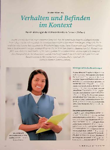 Vorschauseite 1: Verhalten und Befinden im Kontext Eine Einführung in die Methode Feedback-Demenz (FeDem)