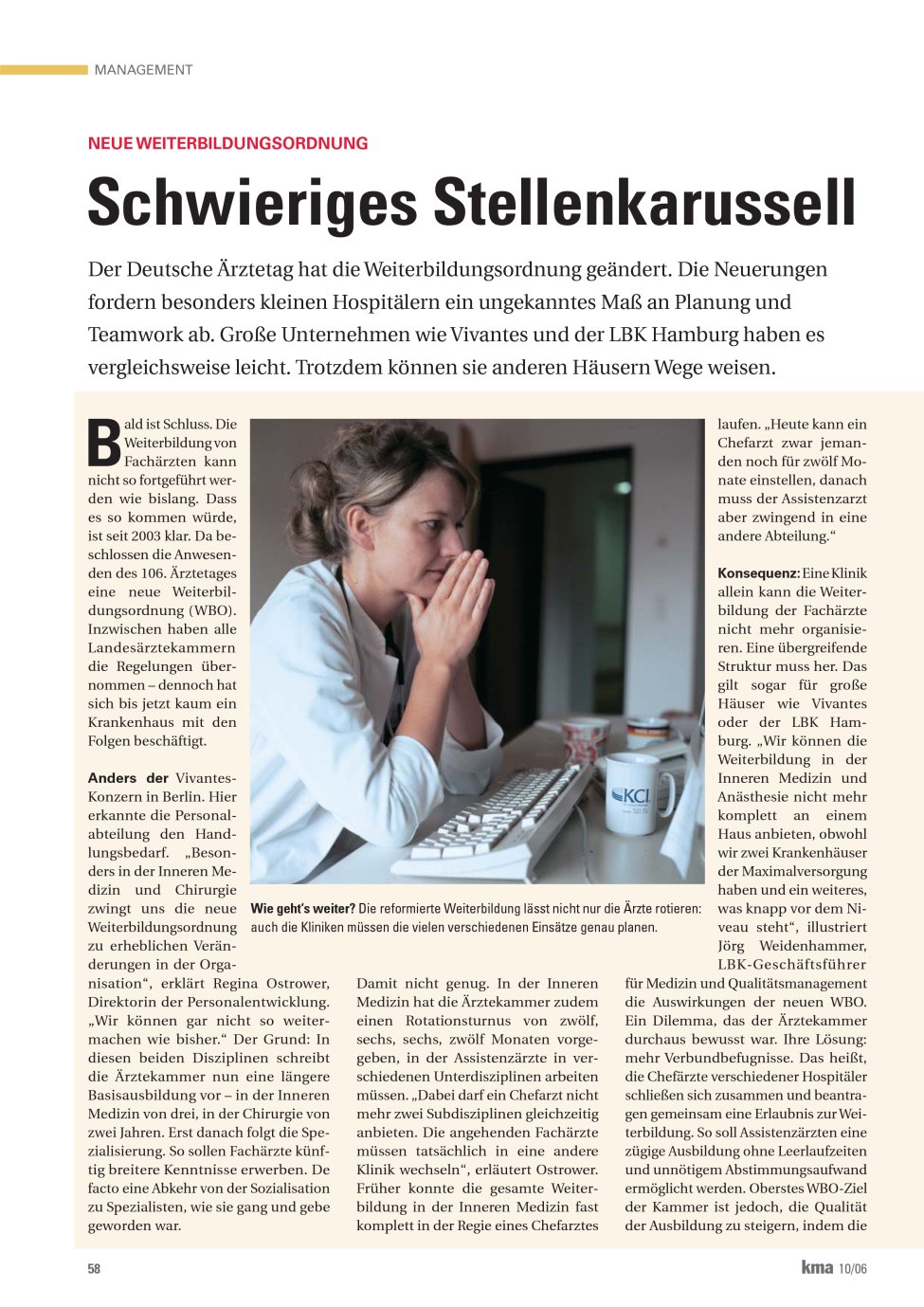 Vorschauseite 1: Schwieriges Stellenkarussell