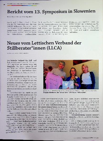 Vorschauseite 1: Neues vom Lettischen Verband der Stillberater*innen (LLCA)