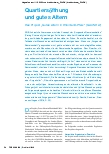 Vorschauseite 1: Quartiersöffnung und gutes Altern