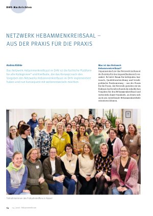 Vorschauseite 1: Netzwerk hebammenkreißsaal aus der praxis für die Praxis