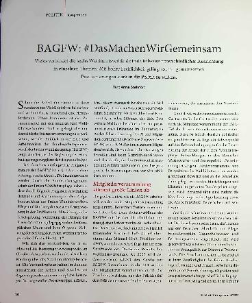 Vorschauseite 1: BAGFW: #DasMachenWirGemeinsam