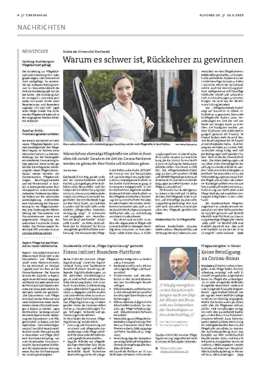 Vorschauseite 1: Warum es schwer ist, Rückkehrer zu gewinnen