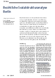 Vorschauseite 1: Bezirkliche Sozialstrukturanalyse Berlin