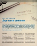 Vorschauseite 1: Heimund Pflegeverträge: Ärger mit der Schriftform
