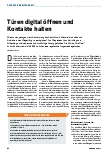 Vorschauseite 1: Türen digital öffnen und Kontakte halten