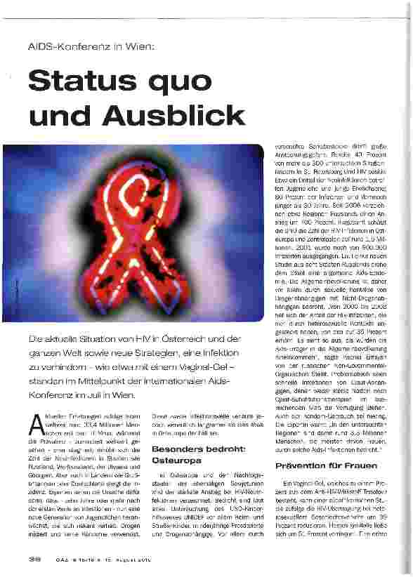 Vorschauseite 1: Status quo und Ausblick