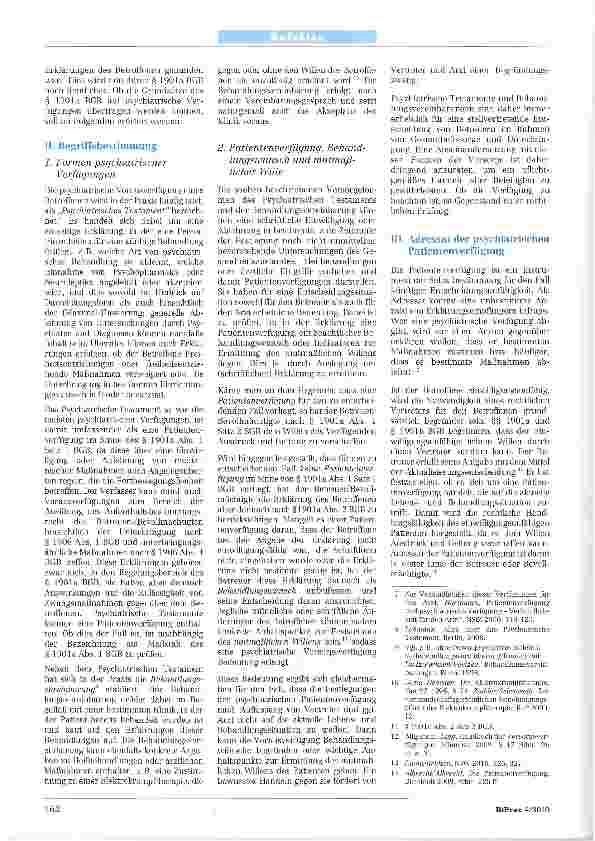 Vorschauseite 2: Psychiatrische Patientenverfügung nach dem 3. Betreuungsrechtsänderungsgesetz