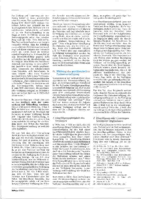 Vorschauseite 3: Psychiatrische Patientenverfügung nach dem 3. Betreuungsrechtsänderungsgesetz