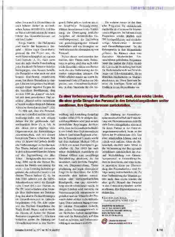Vorschauseite 3: Gesundheit für alle -aber ohne Personal?