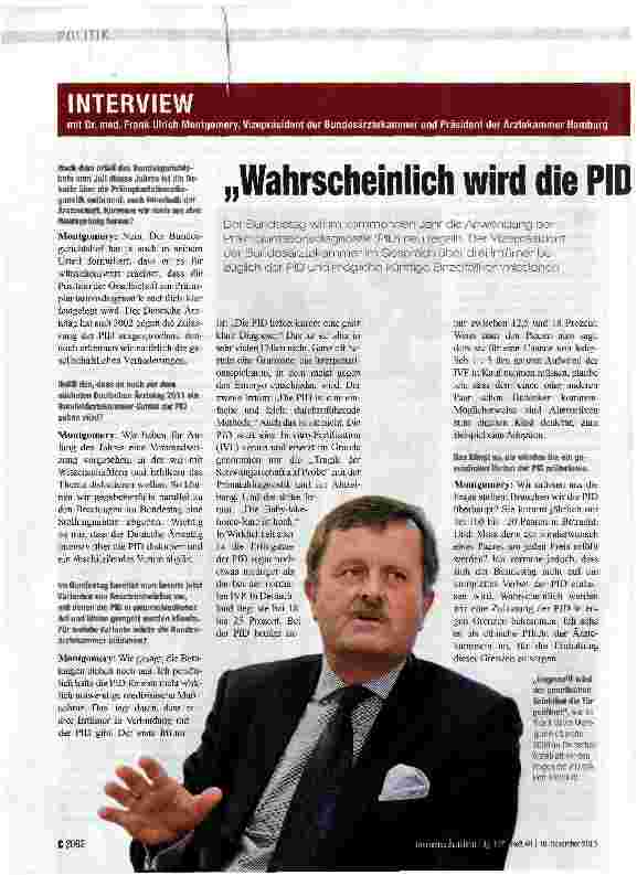 Vorschauseite 1: Wahrscheinlich wird die PID in engen Grenzen kommen