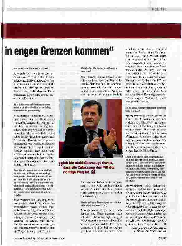 Vorschauseite 2: Wahrscheinlich wird die PID in engen Grenzen kommen