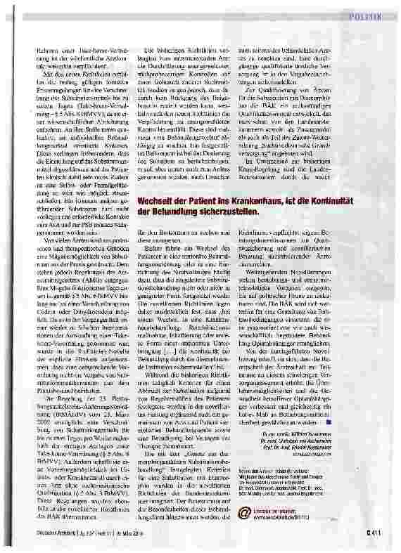 Vorschauseite 2: Neue Richtlinien verabschiedet
