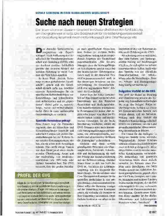 Vorschauseite 1: Suche nach neuen Strategien