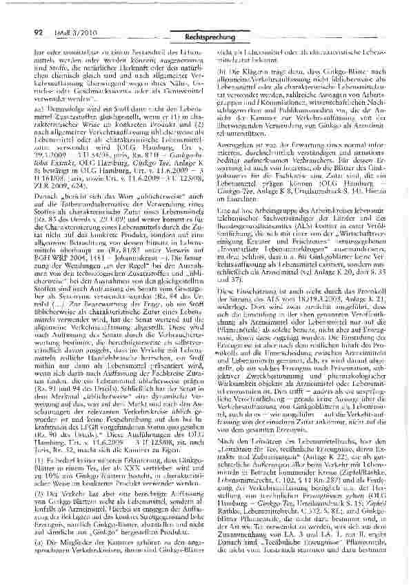Vorschauseite 4: Keine Lebensmitteleigenschaft von Ginkgo-Blättern