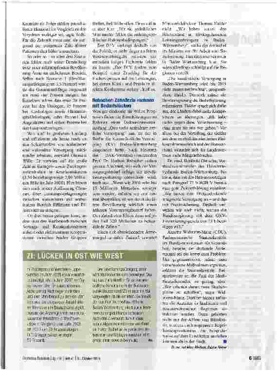 Vorschauseite 2: In Zukunft zu wenig Basisversorger