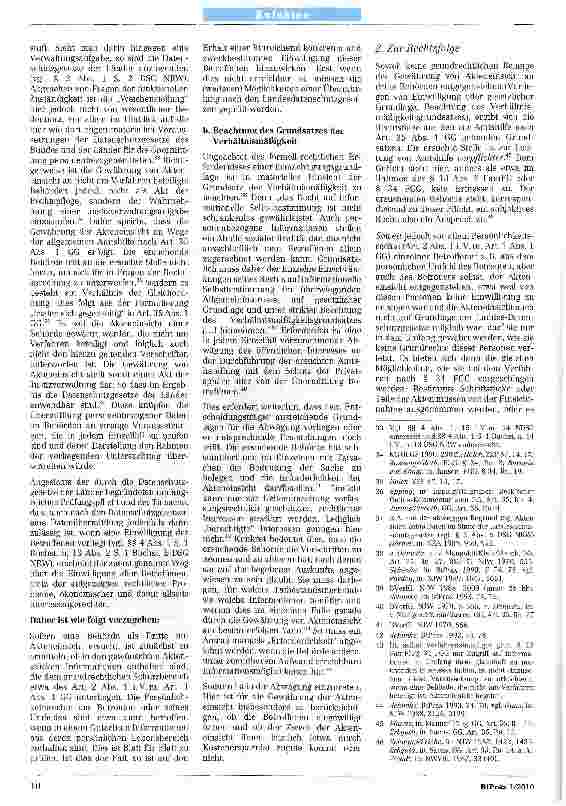 Vorschauseite 4: Zum Anspruch von Behörden auf Einsicht in Betreuungsakten
