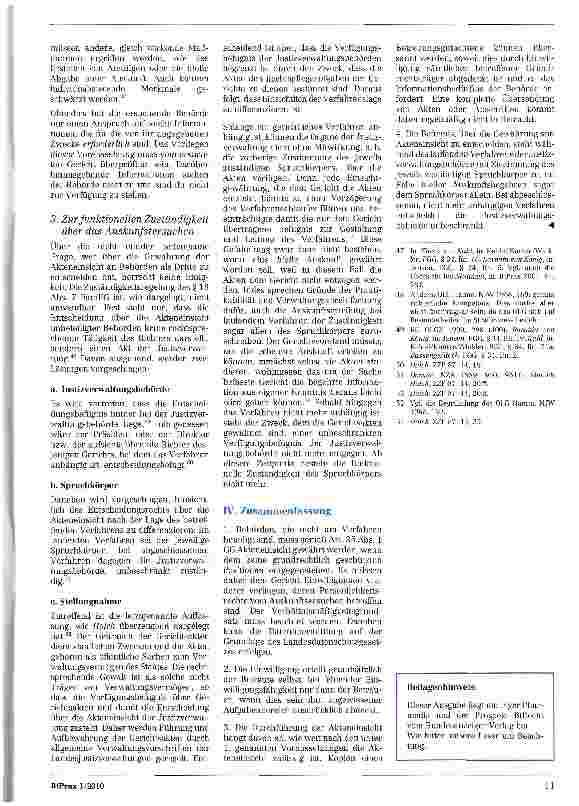 Vorschauseite 5: Zum Anspruch von Behörden auf Einsicht in Betreuungsakten