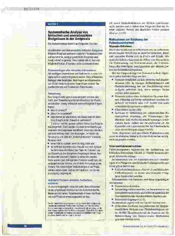 Vorschauseite 5: Patientensicherheit und Fehlermanagement