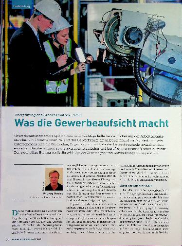 Vorschauseite 1: Überprüfung des Arbeitsschutzes - Teil 1 Was die Gewerbeaufsicht macht