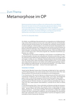 Vorschauseite 1: Metamorphose im OP