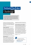 Vorschauseite 1: Teilzeit in der Chefetage