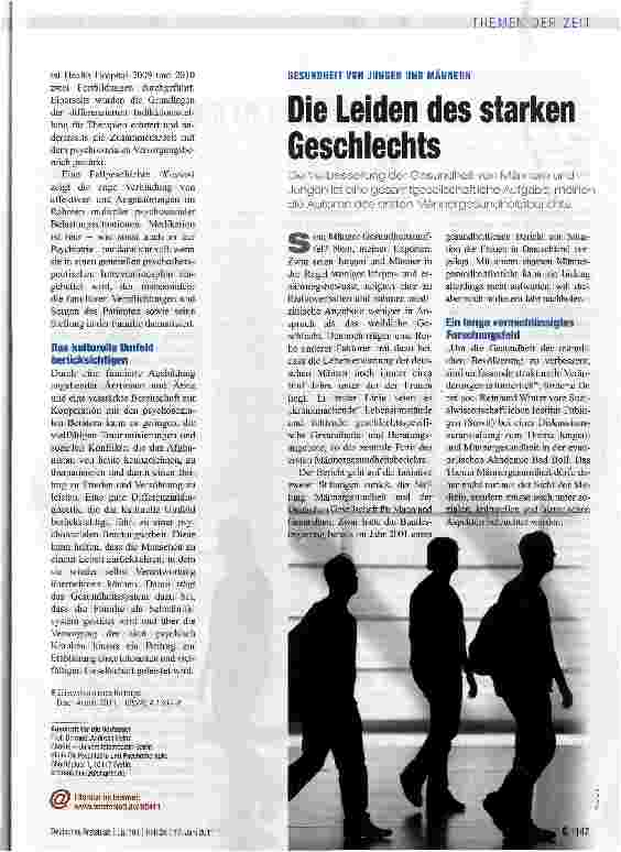 Vorschauseite 1: Die Leiden des starken Geschlechts