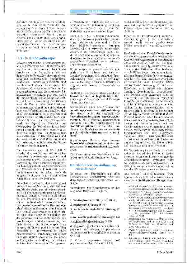 Vorschauseite 2: Rechtliche Betreuung und/ oder Soziotherapie?