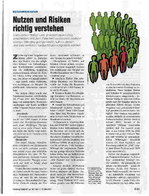 Vorschauseite 1: Nutzen und Risiken richtig verstehen