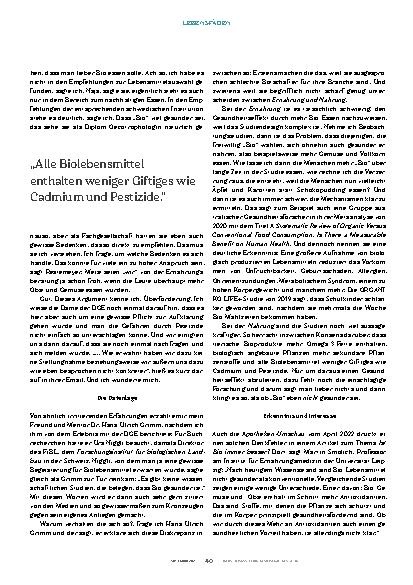 Vorschauseite 3: Wie gesund ist Bio?
