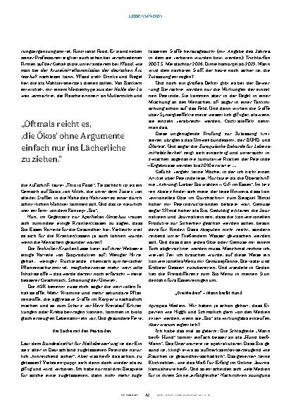 Vorschauseite 5: Wie gesund ist Bio?