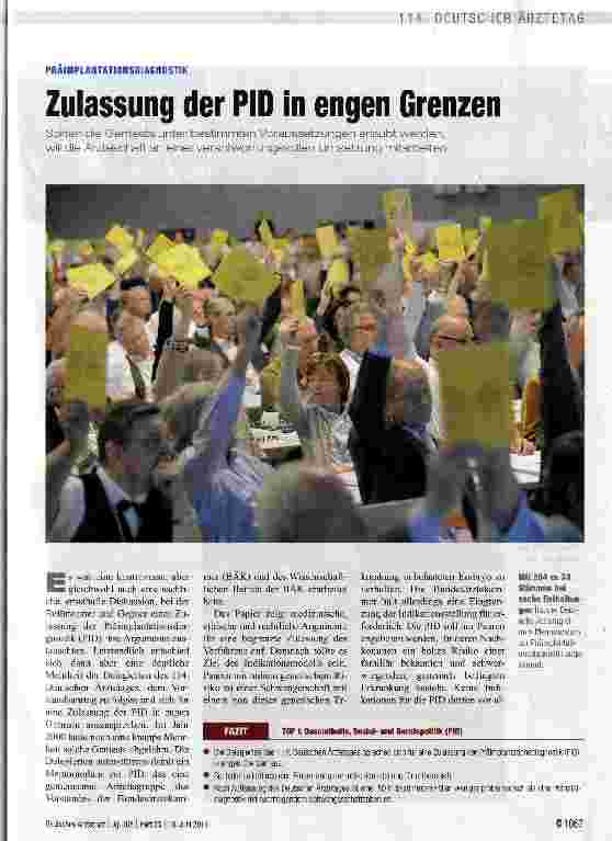 Vorschauseite 1: Zulassung der PID in engen Grenzen