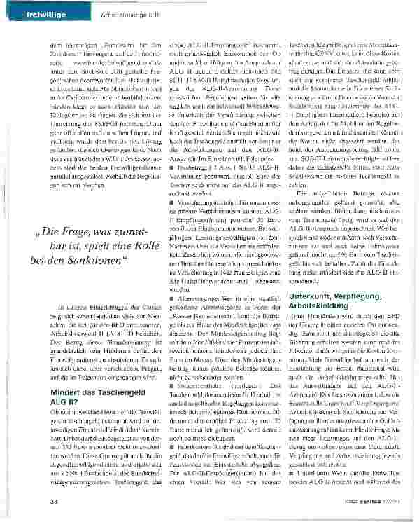 Vorschauseite 2: Auch wer keine Arbeit hat, kann sich einbringen