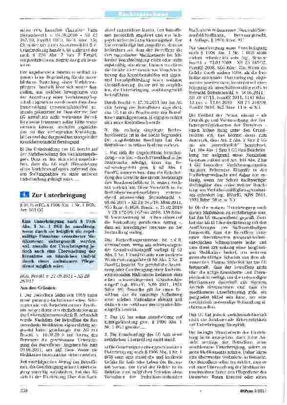 Vorschauseite 2: Zum Verfahrenpfleger § 276 Abs. 1 Satz 2 Nr. 2, Abs. 2 FamFG