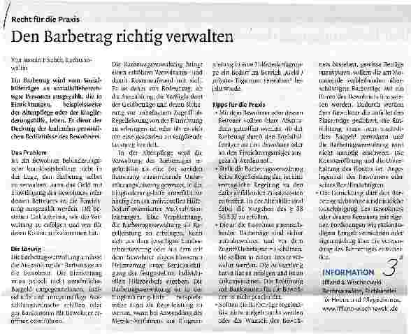 Vorschauseite 1: Den Barbetrag richtig verwalten