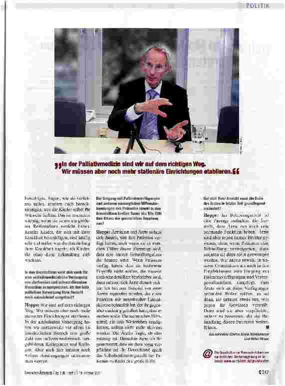 Vorschauseite 3: „Die ärztliche Ethik wird von allen ernst genommen