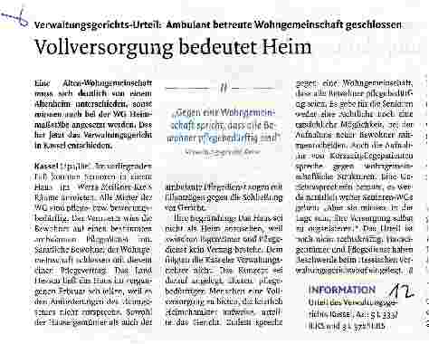 Vorschauseite 1: Vollversorgung bedeutet Heim