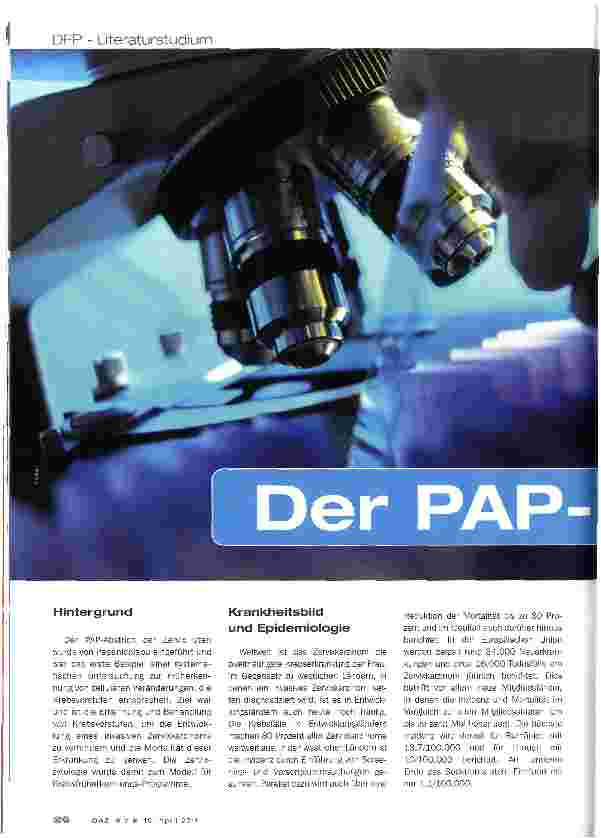 Vorschauseite 1: Der PAP-Abstrich