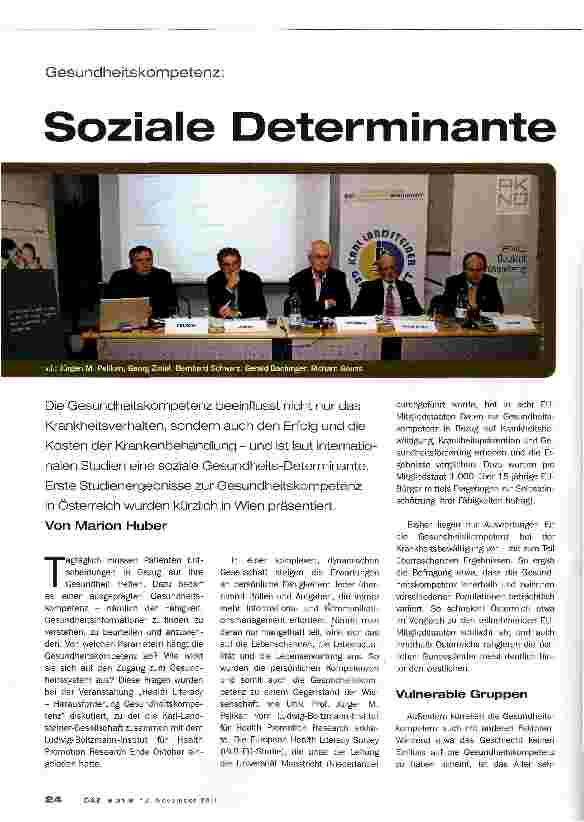 Vorschauseite 1: Soziale Determinante