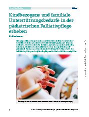 Vorschauseite 1: Kindbezogene und familiäre Unterstützungsbedarfe in der pädiatrischen Palliativpflege erheben