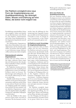 Vorschauseite 4: Das «Gute Leben» als Qualitätsindikator Mit einem neuen Instrument Lebensziele von Bewohnenden mit Angeboten vergleichen