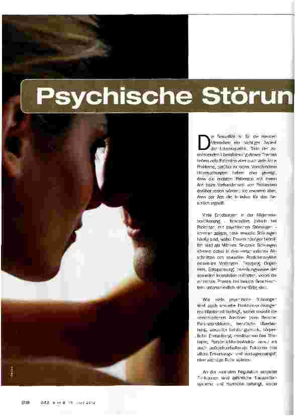 Vorschauseite 1: Psychische Störungen und Sexualität
