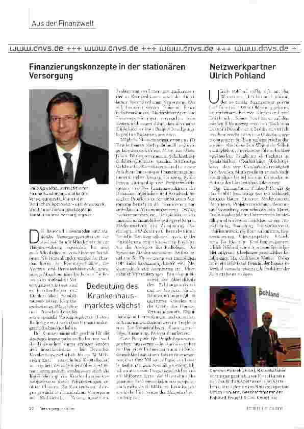 Vorschauseite 5: Apobank und Netzwerkpartner