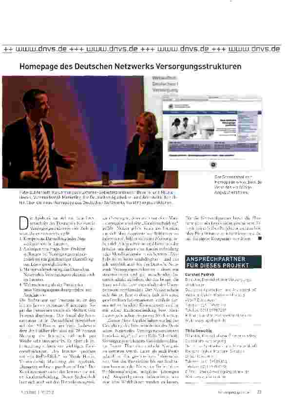 Vorschauseite 6: Apobank und Netzwerkpartner