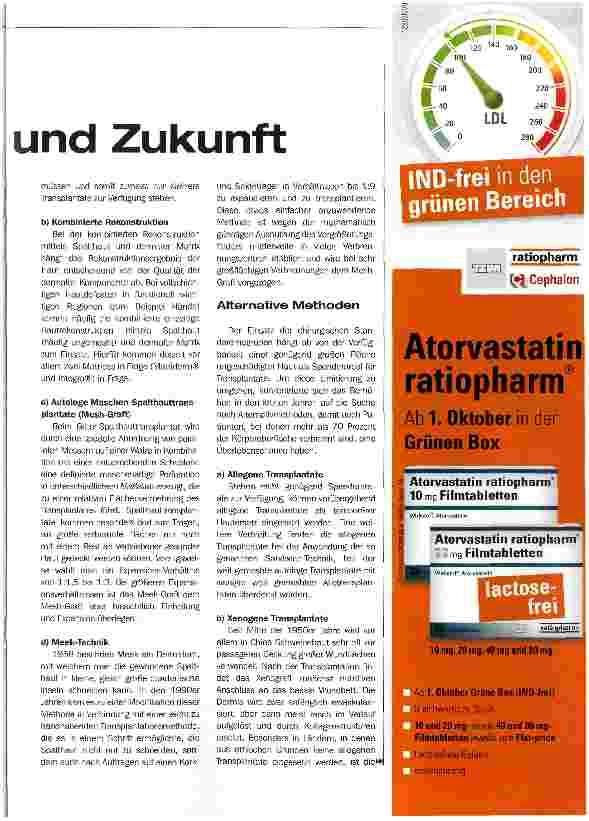 Vorschauseite 2: Hautersatz: Gegenwart und Zukunft