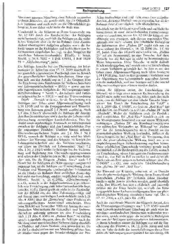 Vorschauseite 4: Zum Informationsaustausch zwischen dem Bundesamt für Verbraucherschurz und Lebensmittelsicherheit - BVL - und den für die Lebensmittelüberwachung zuständigen Landesbehörden BVLG 2…