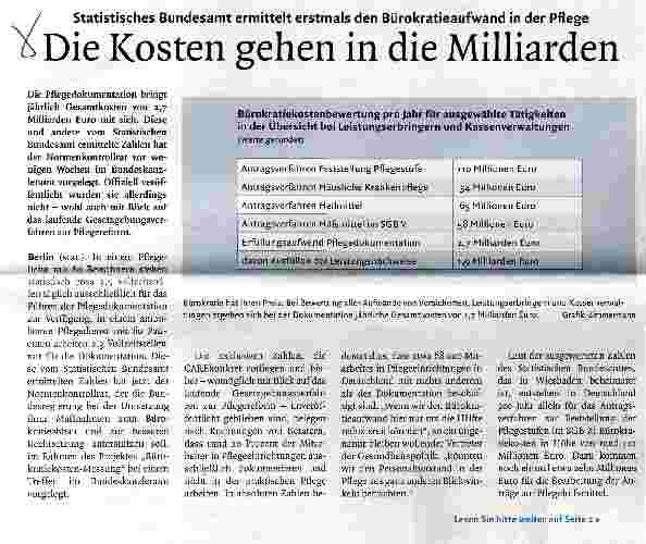 Vorschauseite 1: Die Kosten gehen in die Milliarden
