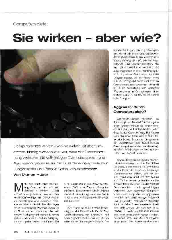 Vorschauseite 1: Sie wirken - aber wie?