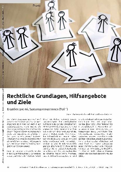 Vorschauseite 1: Rechtliche Grundlagen, Hilfsangebote und Ziele Ergotherapie mit Systemsprenger:innen (Teil 1)