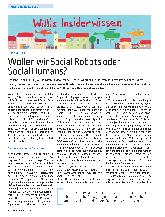 Vorschauseite 1: Wollen wir Social Robots oder Social Humans?
